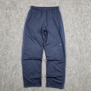 Nike 100% Polyester Straight Leg Navy Size M Mesh Ventilation
